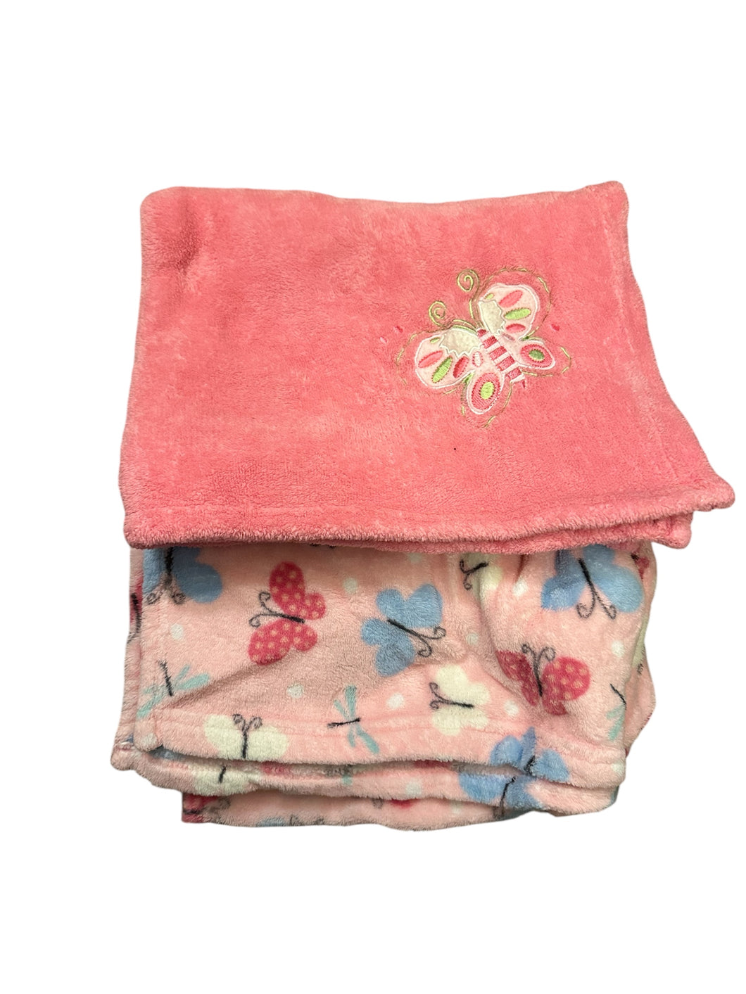 Baby Blankets Pink Butterfly - size Crib