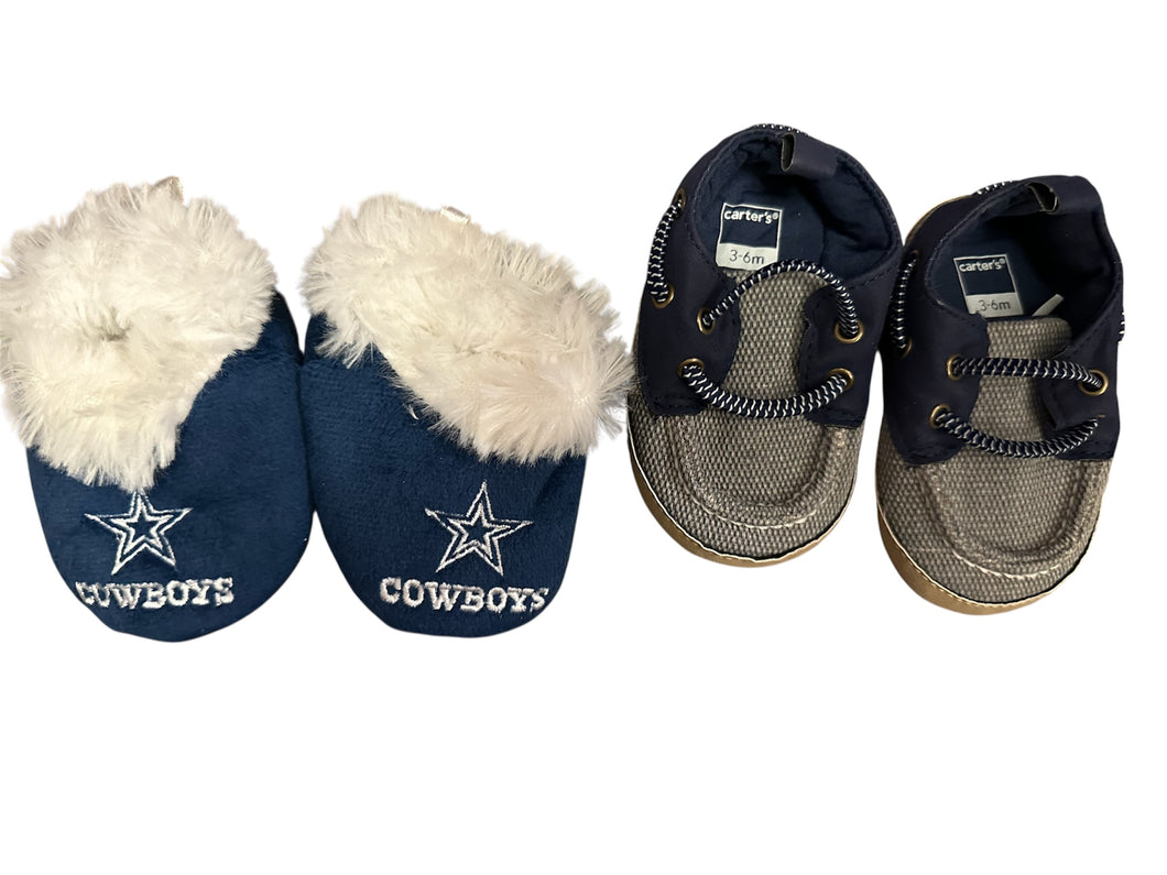 Boys shoes and slippers 3-6 months - size Shoes-Baby 0-2