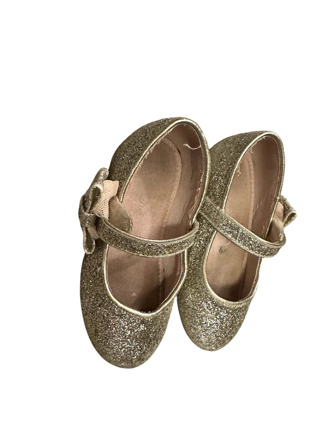 Gold glitter heels - size Shoes-toddler 7