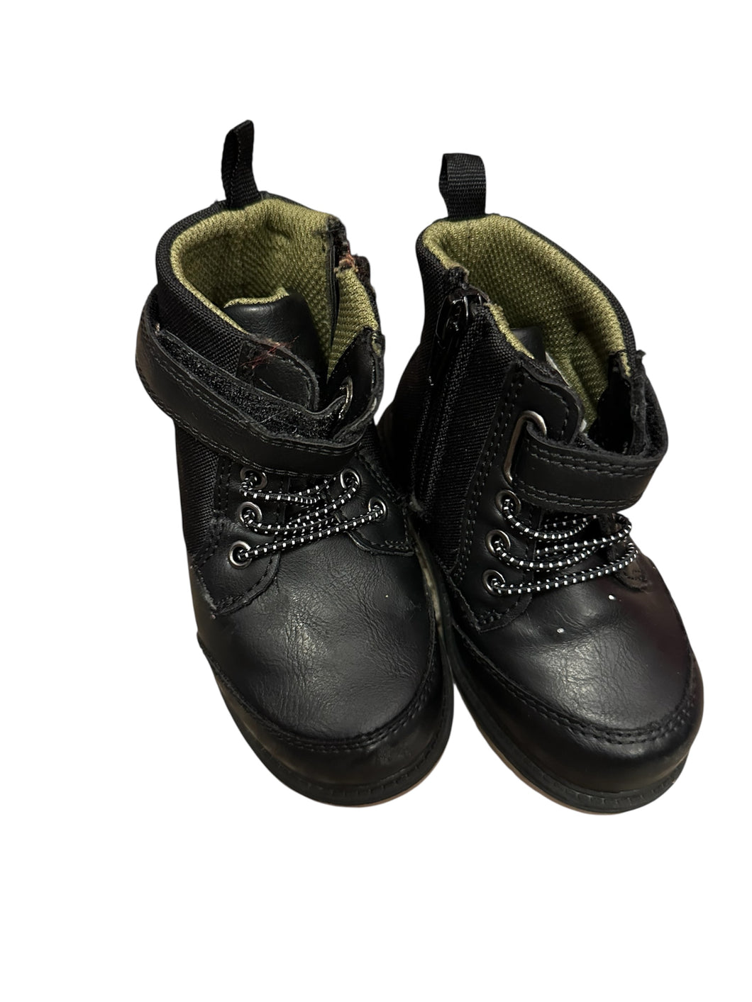 Wonder Nation Black boots - size Shoes-toddler 5