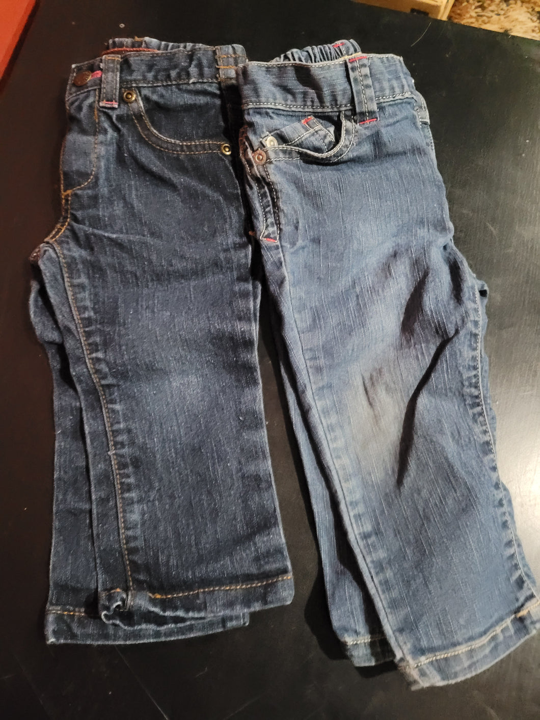 2 pair of jeans - size 12 Months