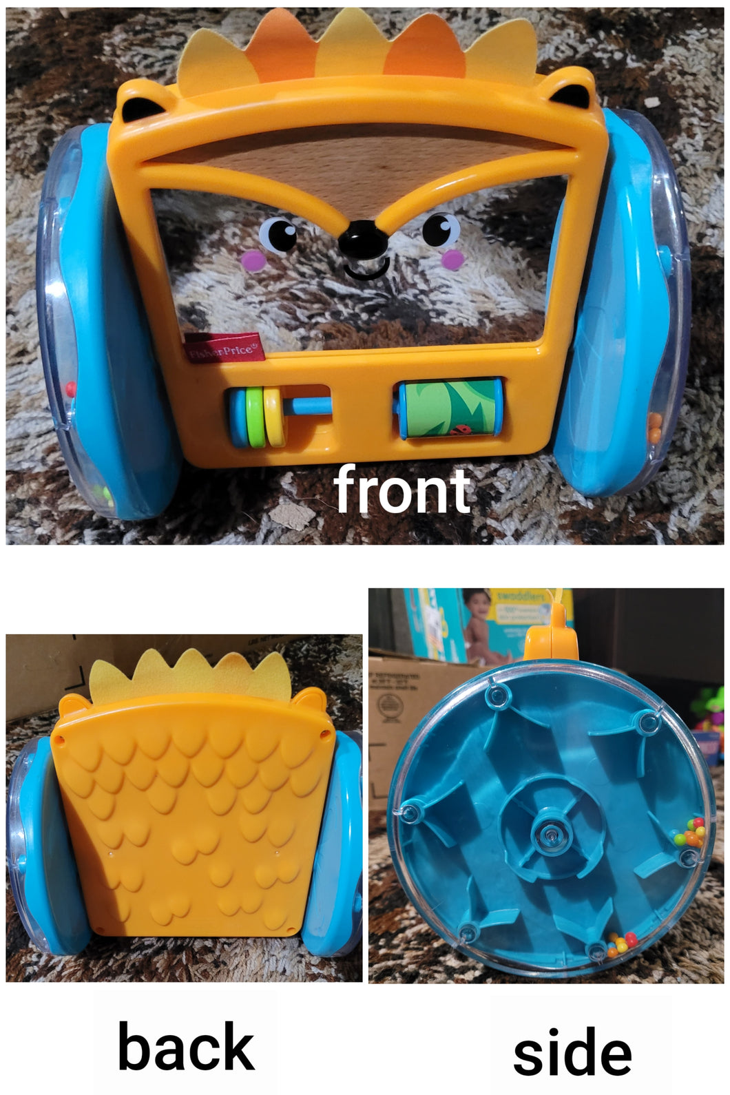 Fisher-Price Play & Craw Hedgehog Mirror toy