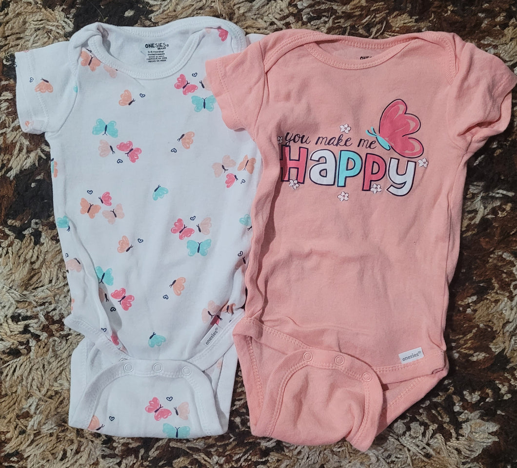 2 oneises You make me happy - size 3-6 Months