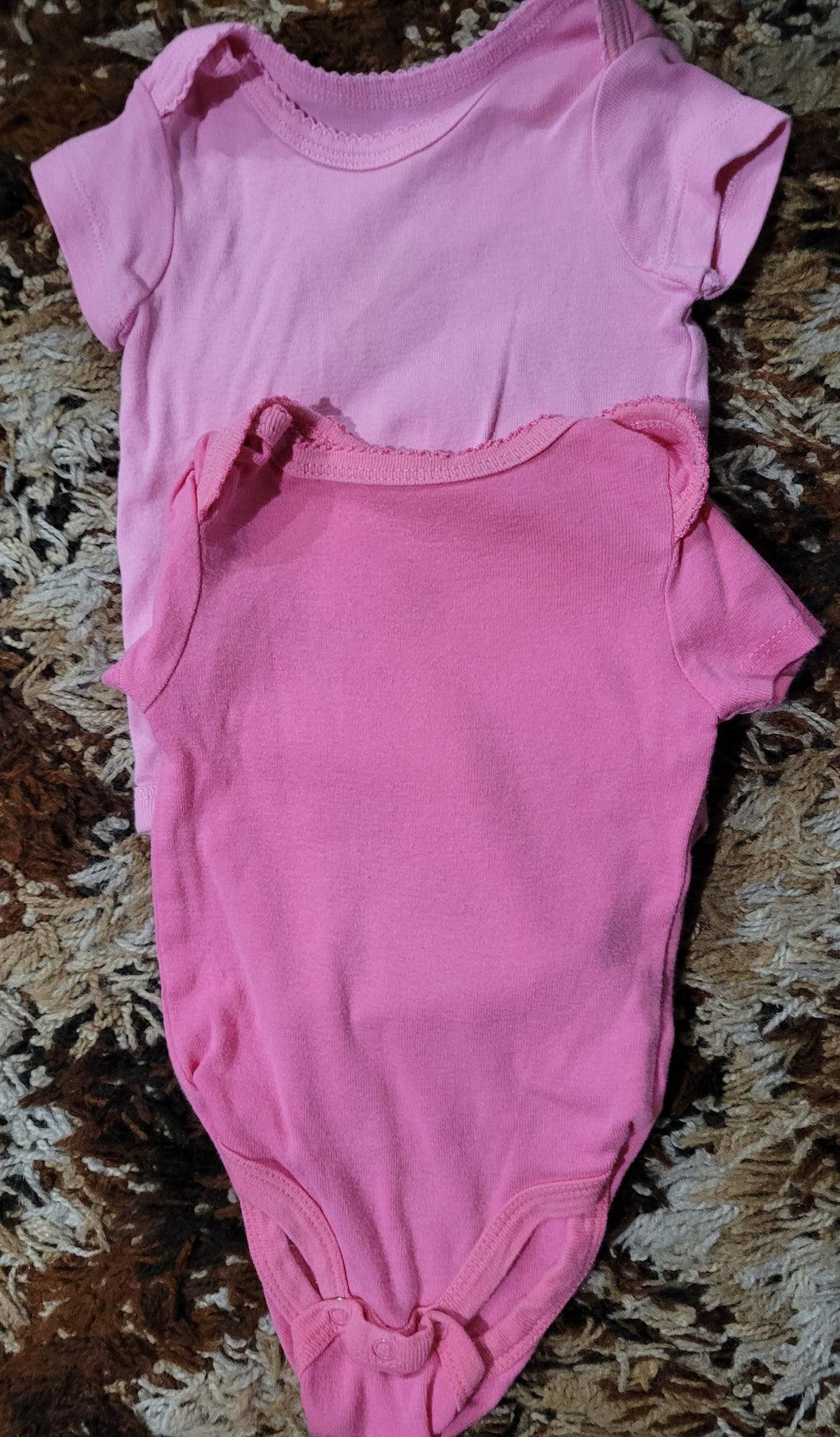2 pink oneises - size 0-3 Months