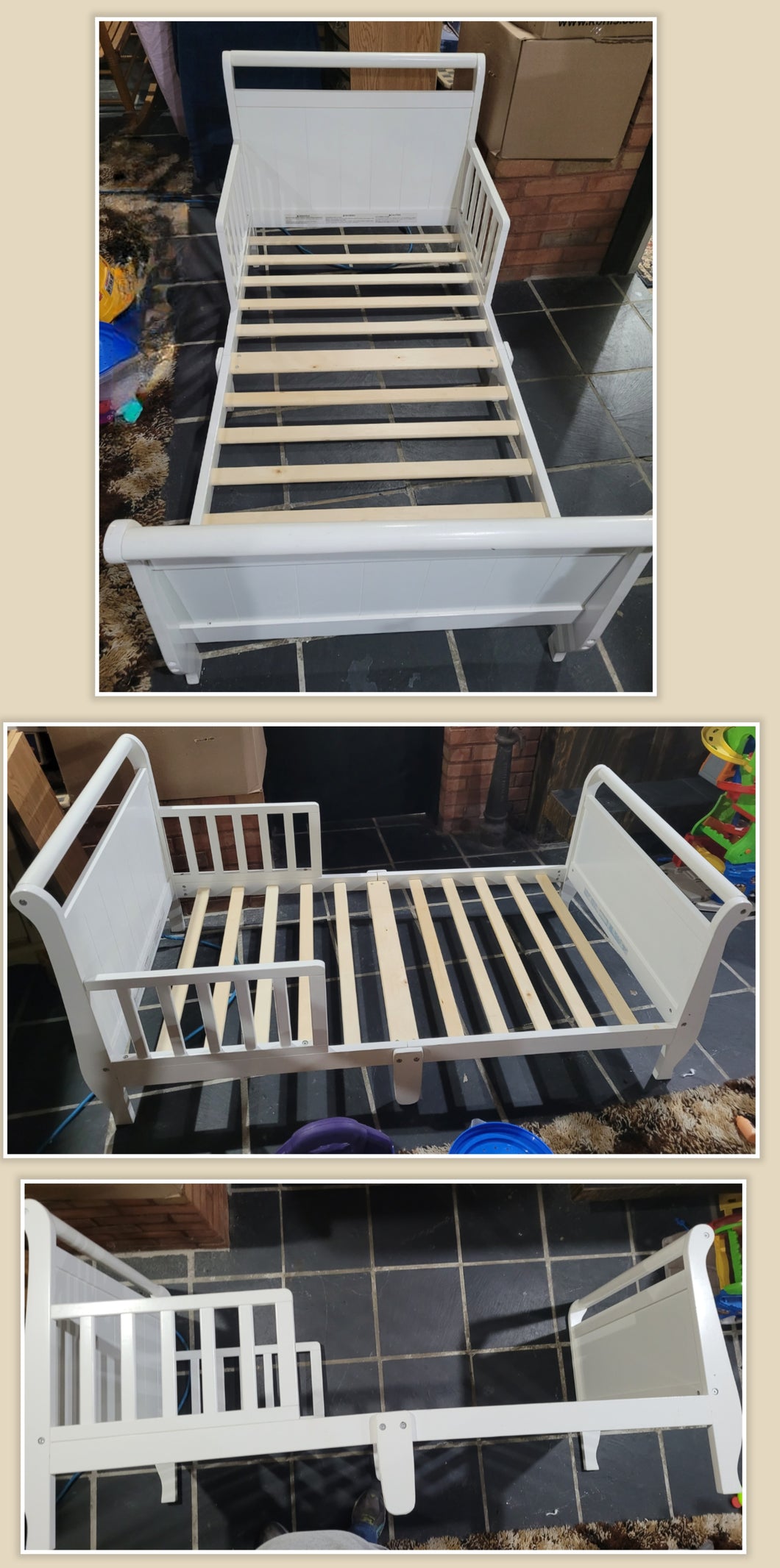 Delta Children Wood Sleigh Toddler Bed
