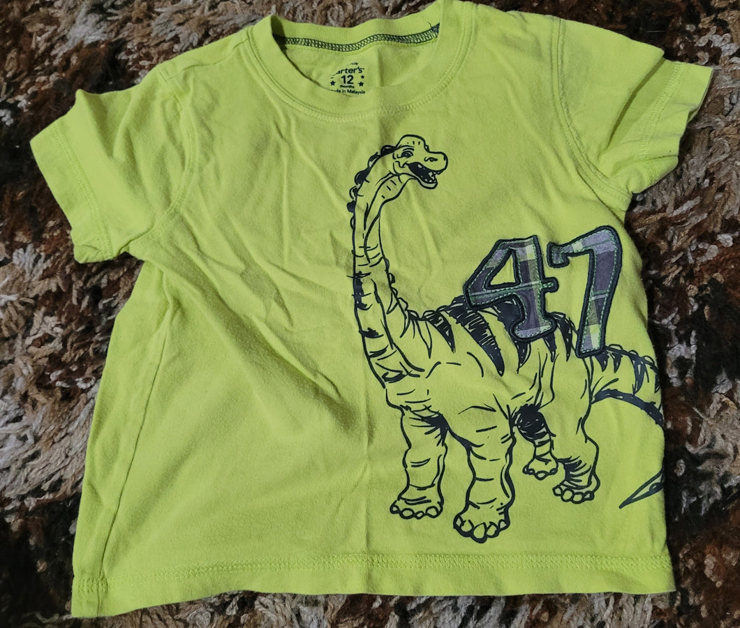 Dino 47 shirt - size 12 Months