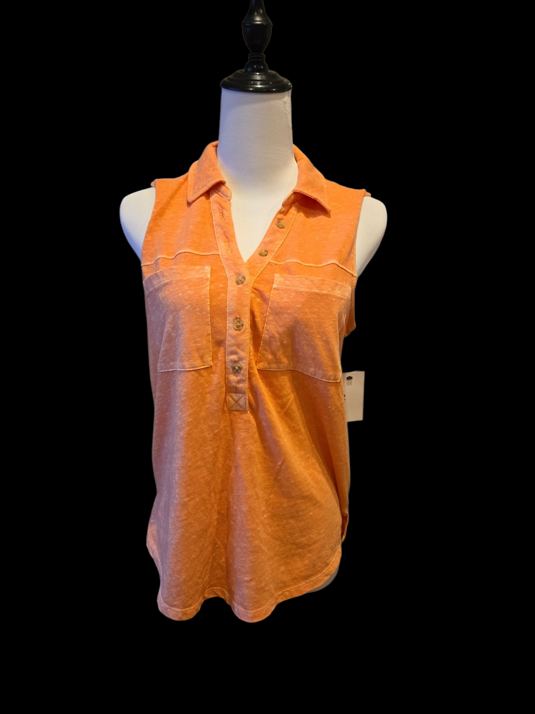 Orange top with pockets Nwt - size Women S (4-6)