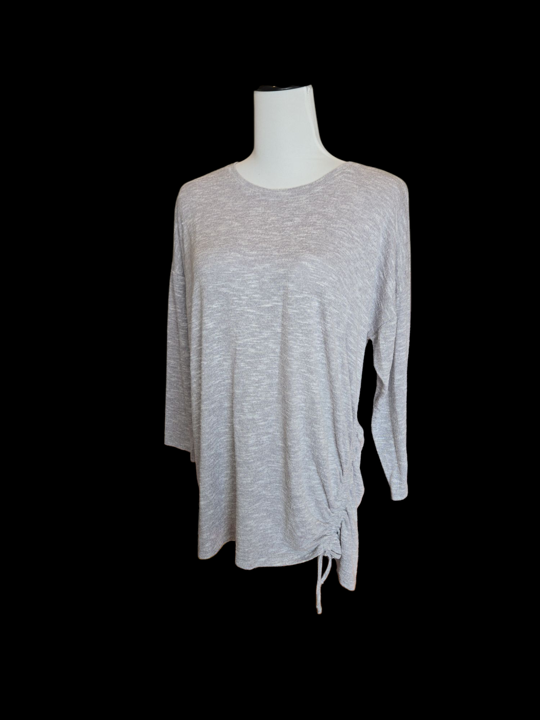 Grey top with side Cinched - size Women XS (0-2)