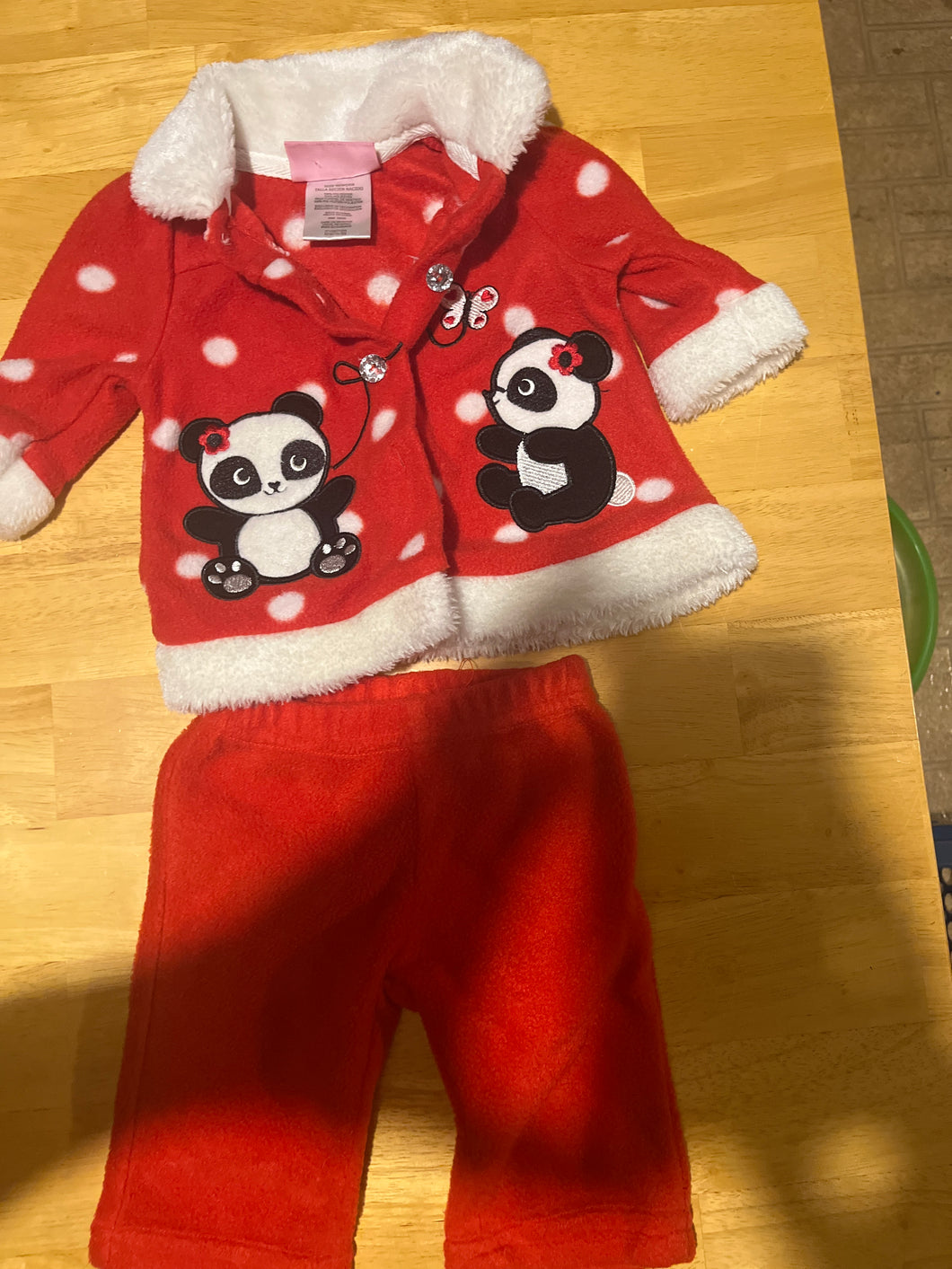 2 Piece Outfit Panda and Butterfly - size Newborn