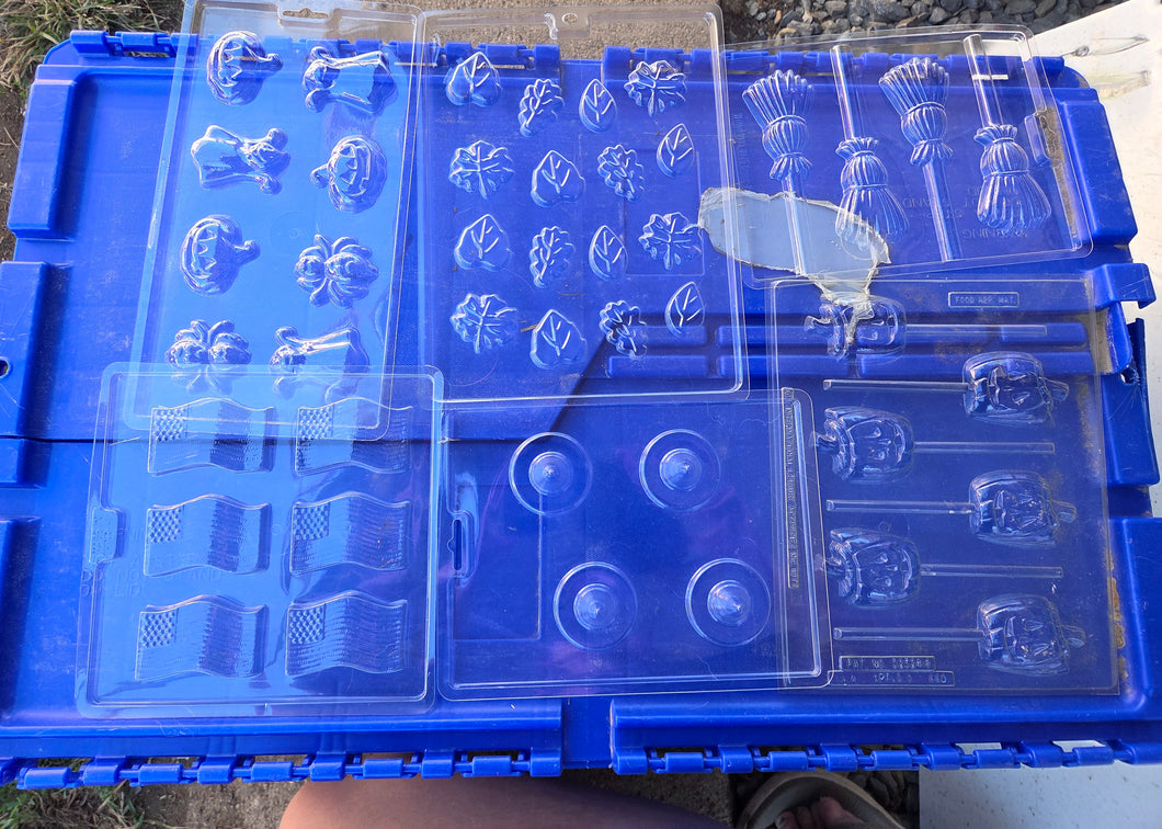 Holiday molds lot