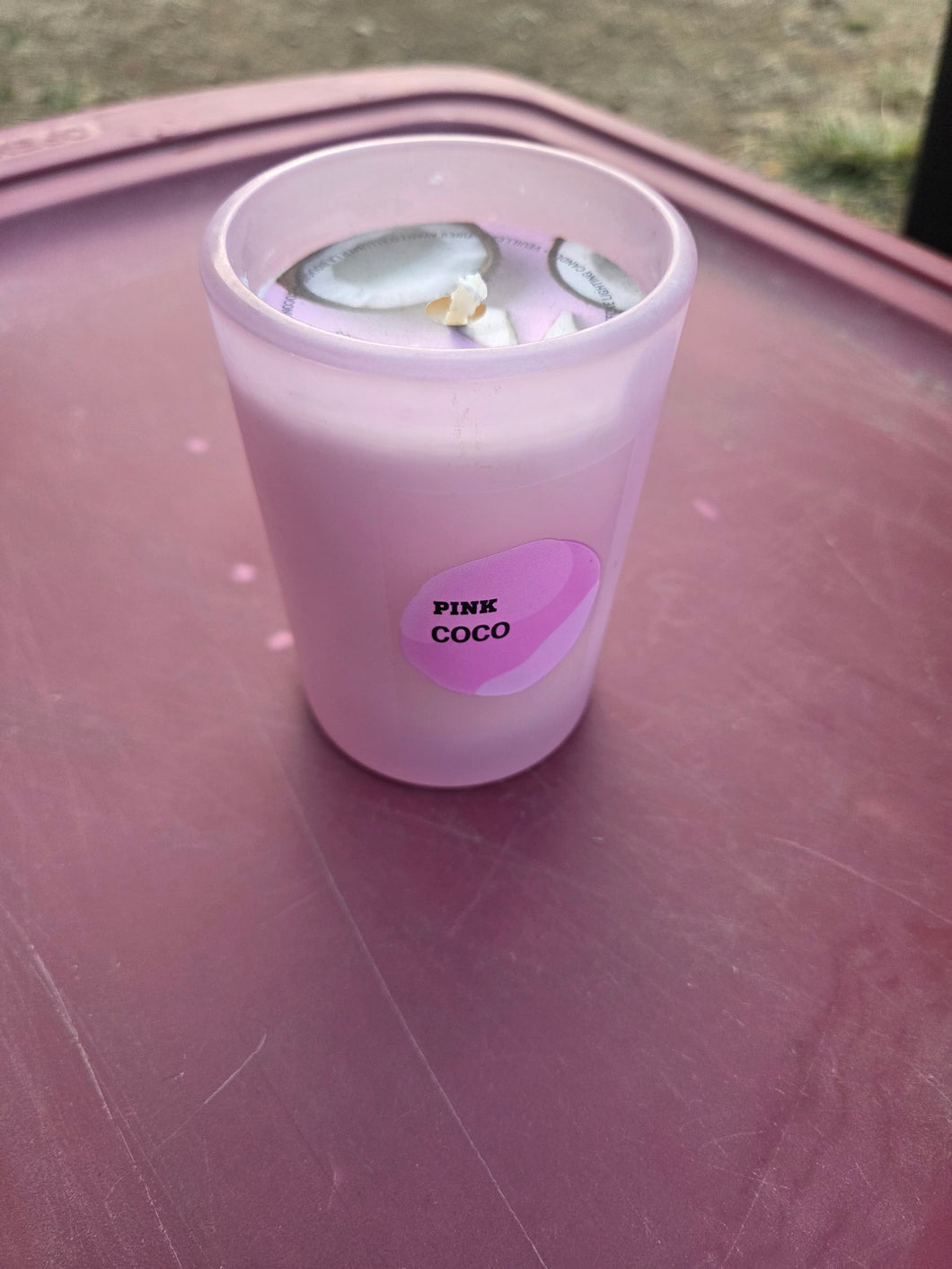 New pink Coco candle
