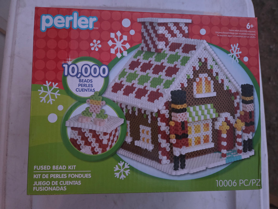 New Nutcracker perler House sealed