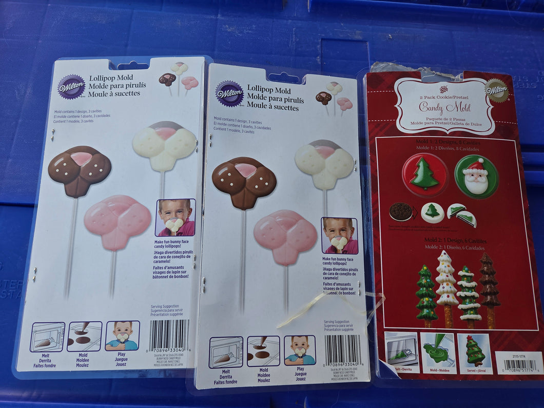 Puppy lollipop molds