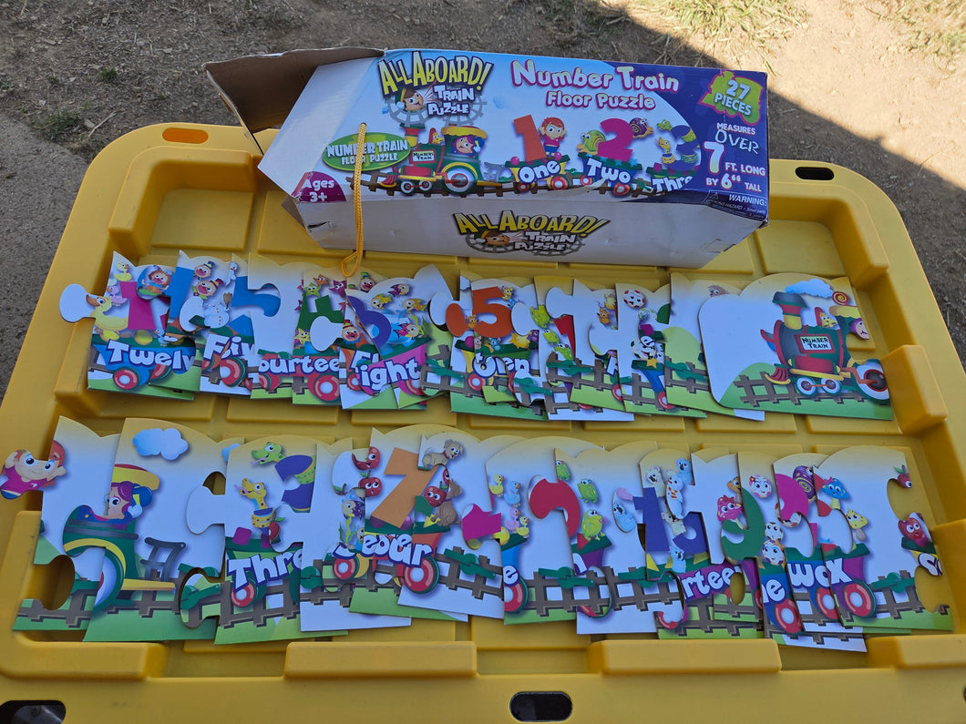 Number train  puzzle