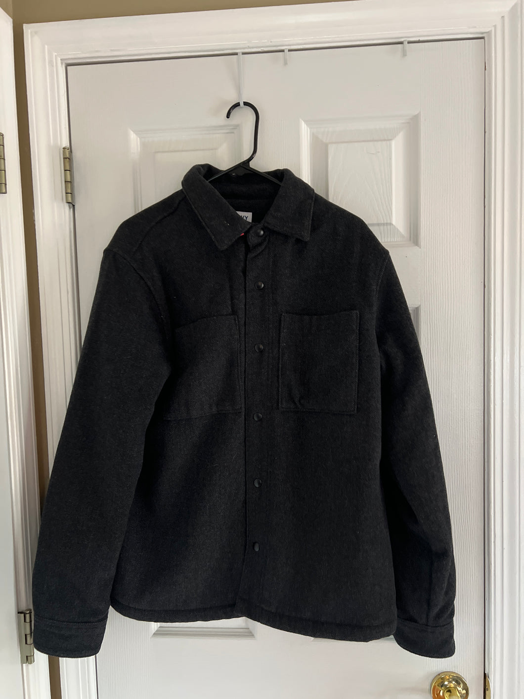 OLD NAVY JACKET GRAY PEA COAT - size Mens M