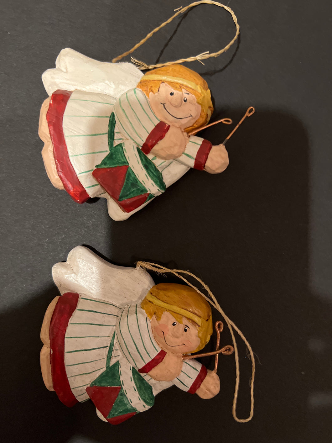 EDDIE BAUER ORNAMENTS 2 ANGELS