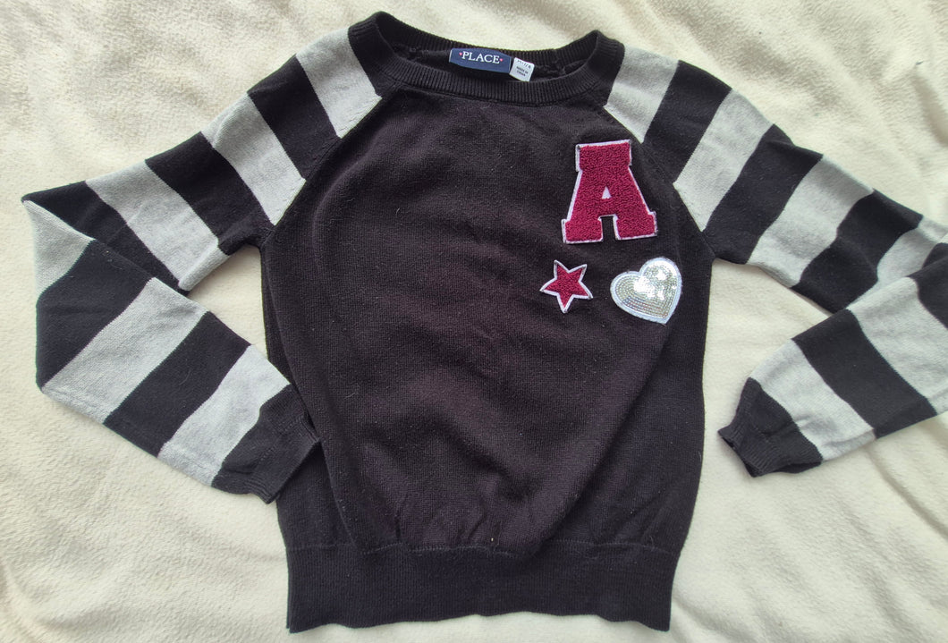 Place sweater Black/gray w/A - size Kids 7