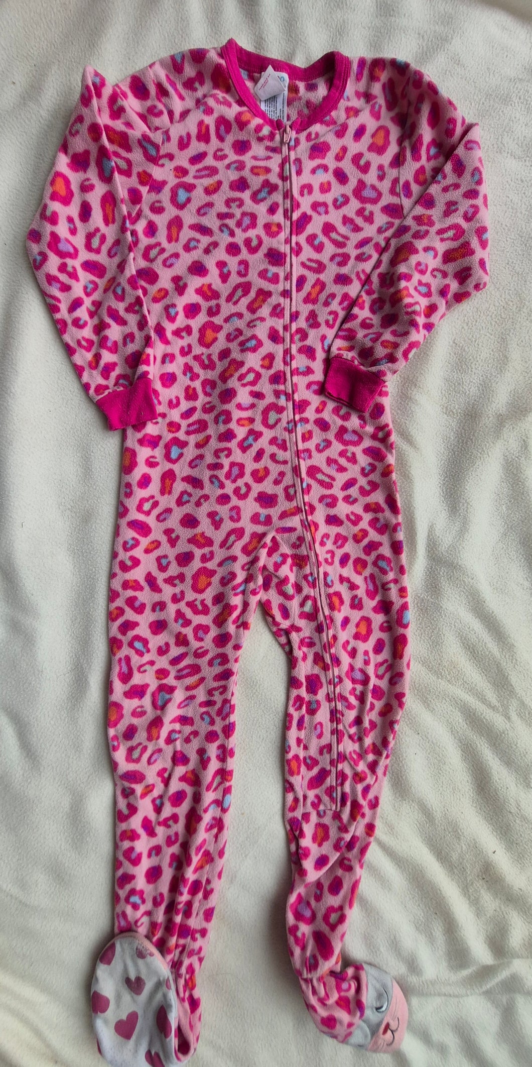 Circle full zip fleece Pajamas, footless - size Kids 6