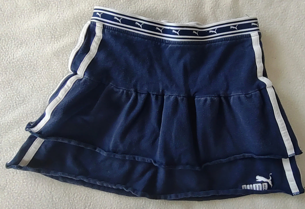 Puma Navy / white skort. Cotton. - size Kids 6