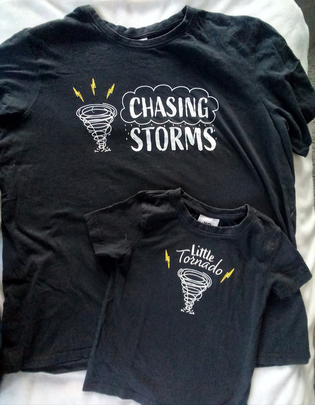 Chasing Storms sz XL & Little Tornado sz 4/5 - size Women XL (14)