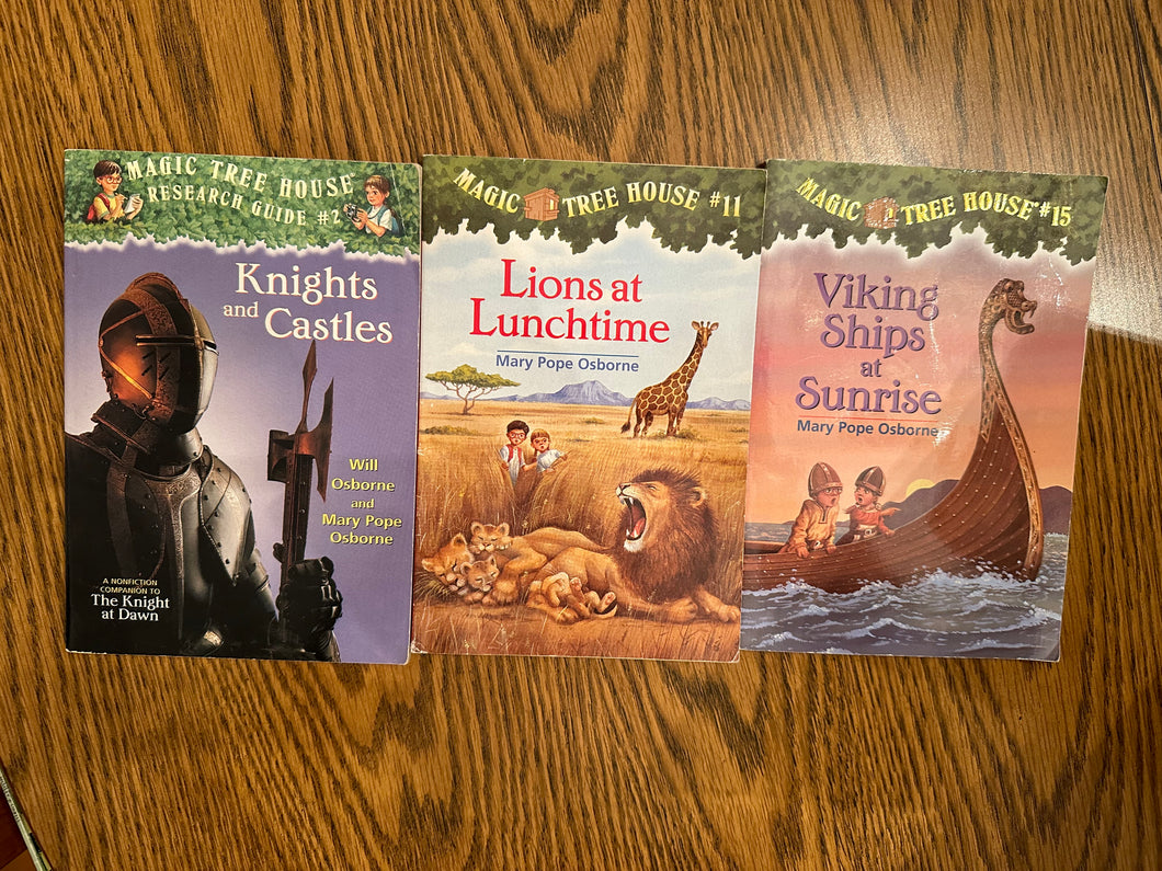 Magic Tree House #2, #11, #15