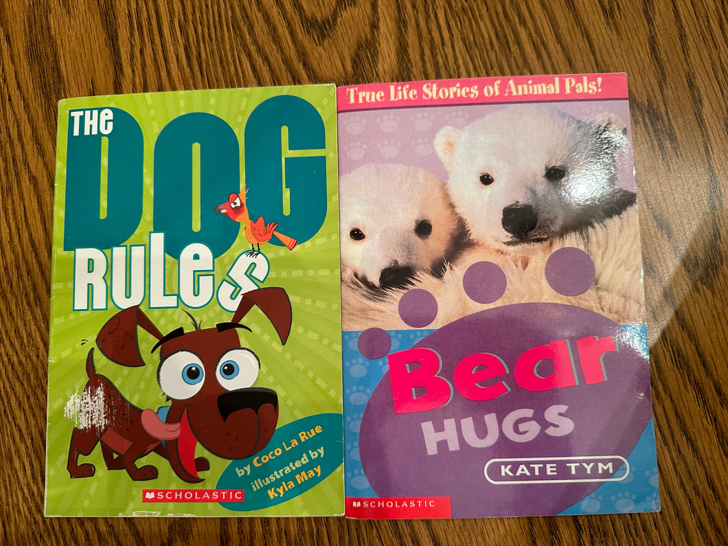 2 Scholastic Books The Dog Rules