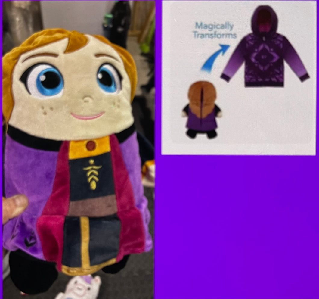 Anna cubcoat convertible Sweatshirt/doll plushie - size Kids 10