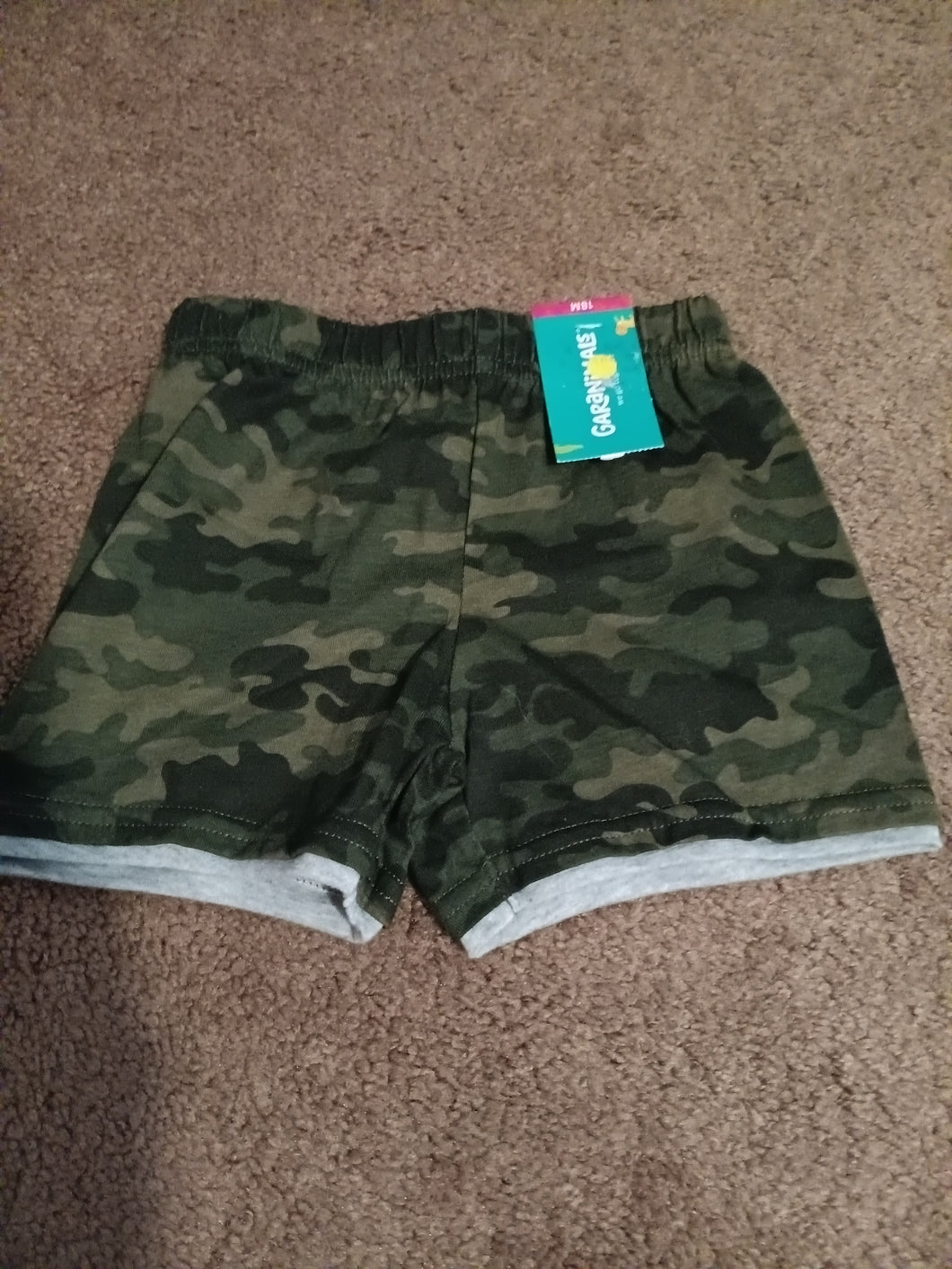 New shorts Camo - size 18 Months