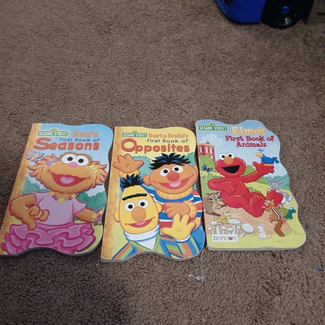 3 sesame street books