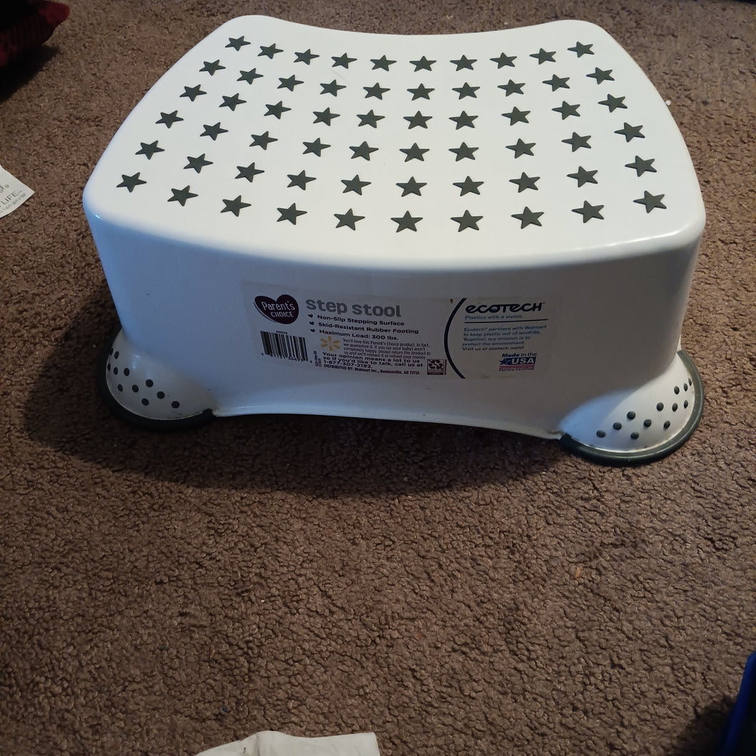Step stool White plastic new