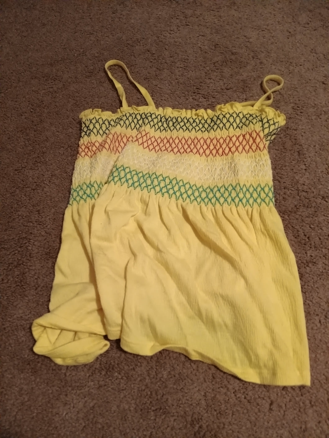 Yellow tank top Red and blue - size Women L (12)