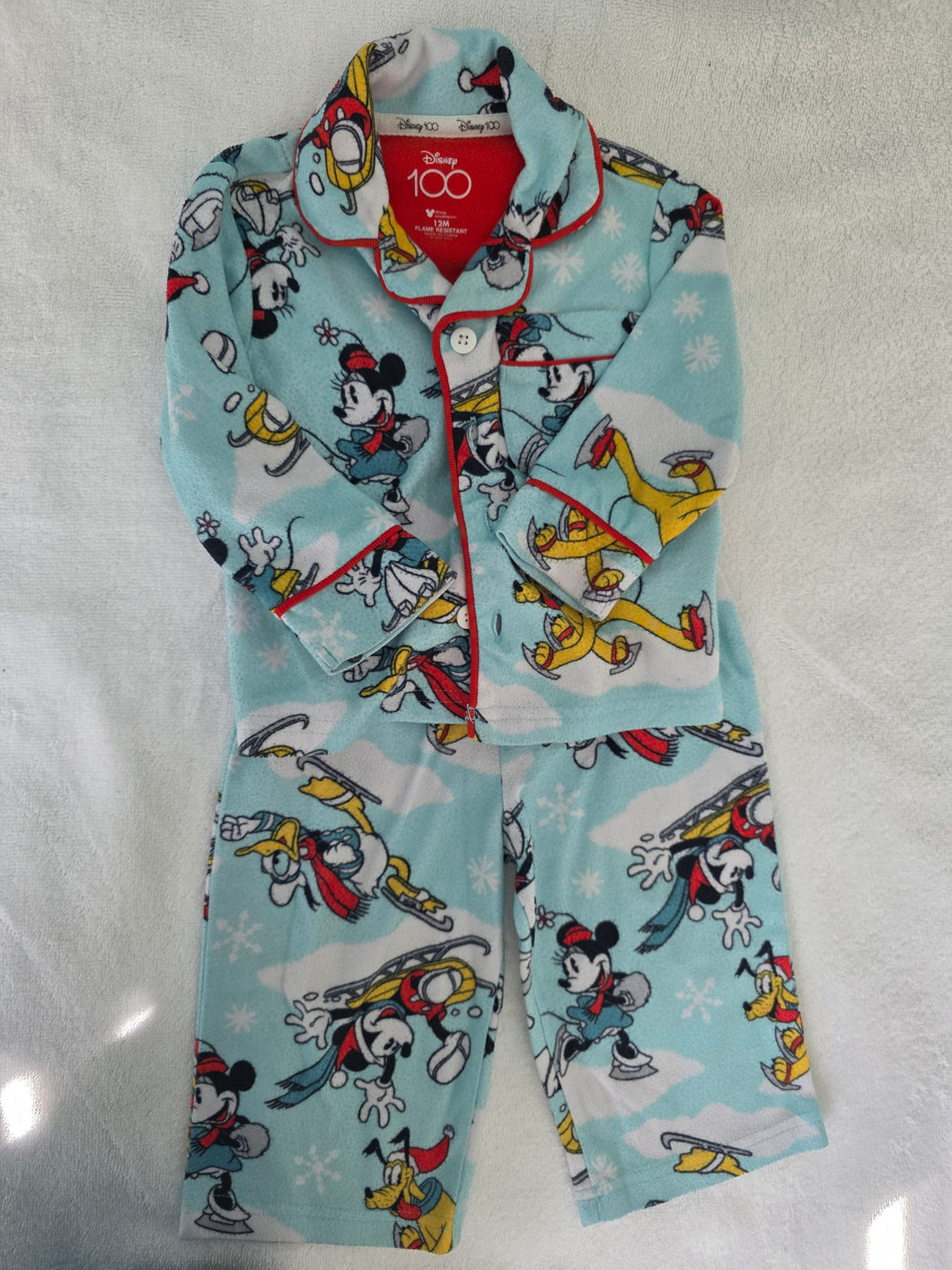 Disney Winter Pajamas Disney 100 Anniversart - size 12 Months