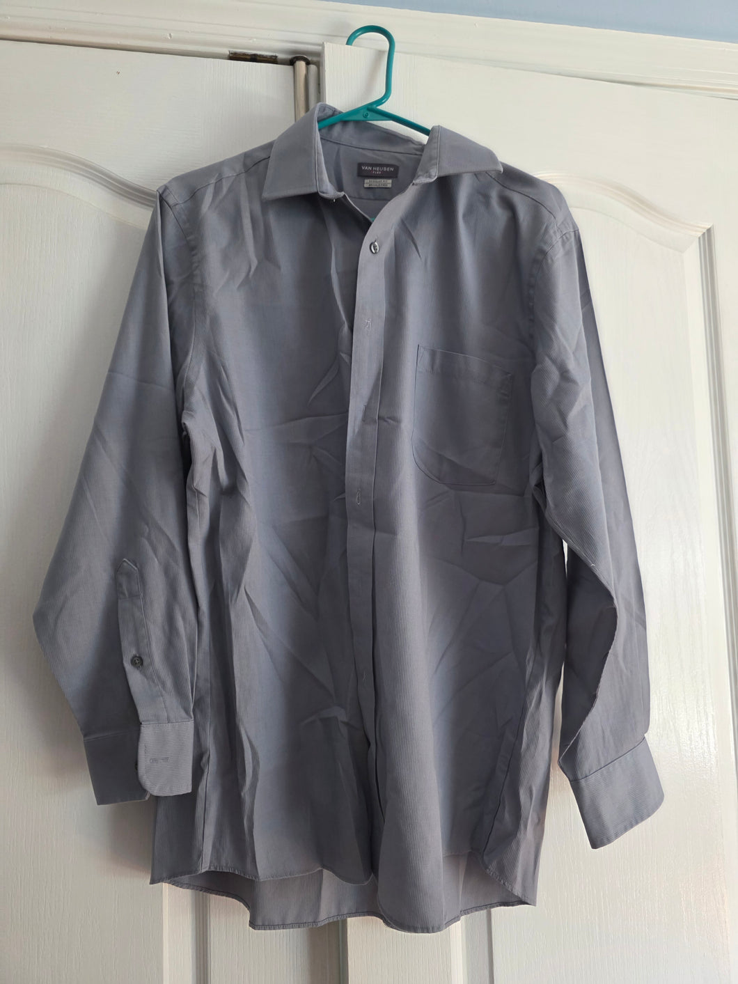 Regular Fit Gray Shirt 16 (32/33) - size Mens L