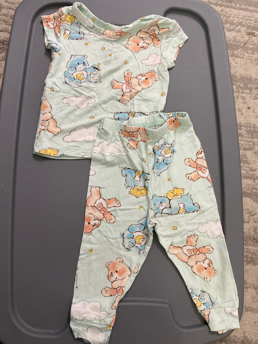 Care Bears PJ Set short sleeved - size 12 Months