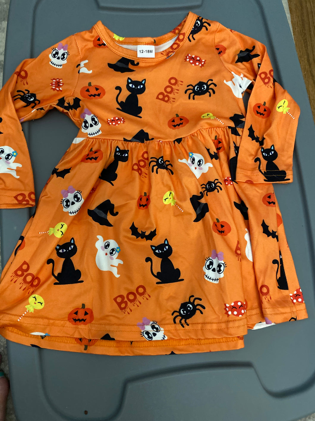 Halloween Dress Long Sleeved - size 12-18 Months