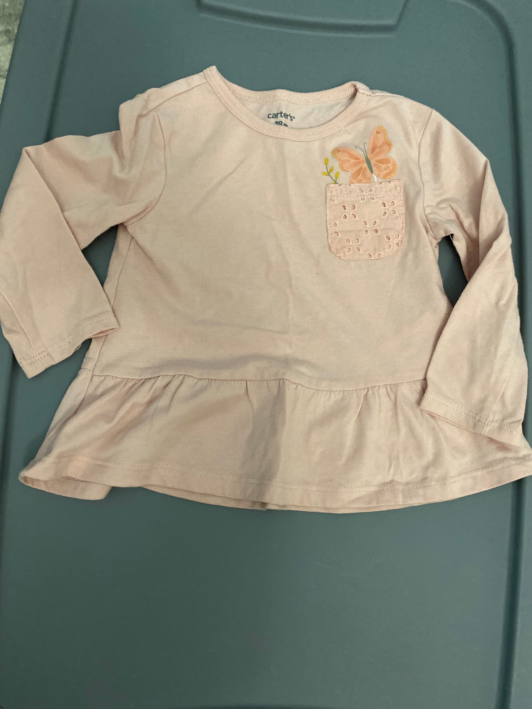 Light Pink Shirt Carter's, Long Sleeved - size 18 Months
