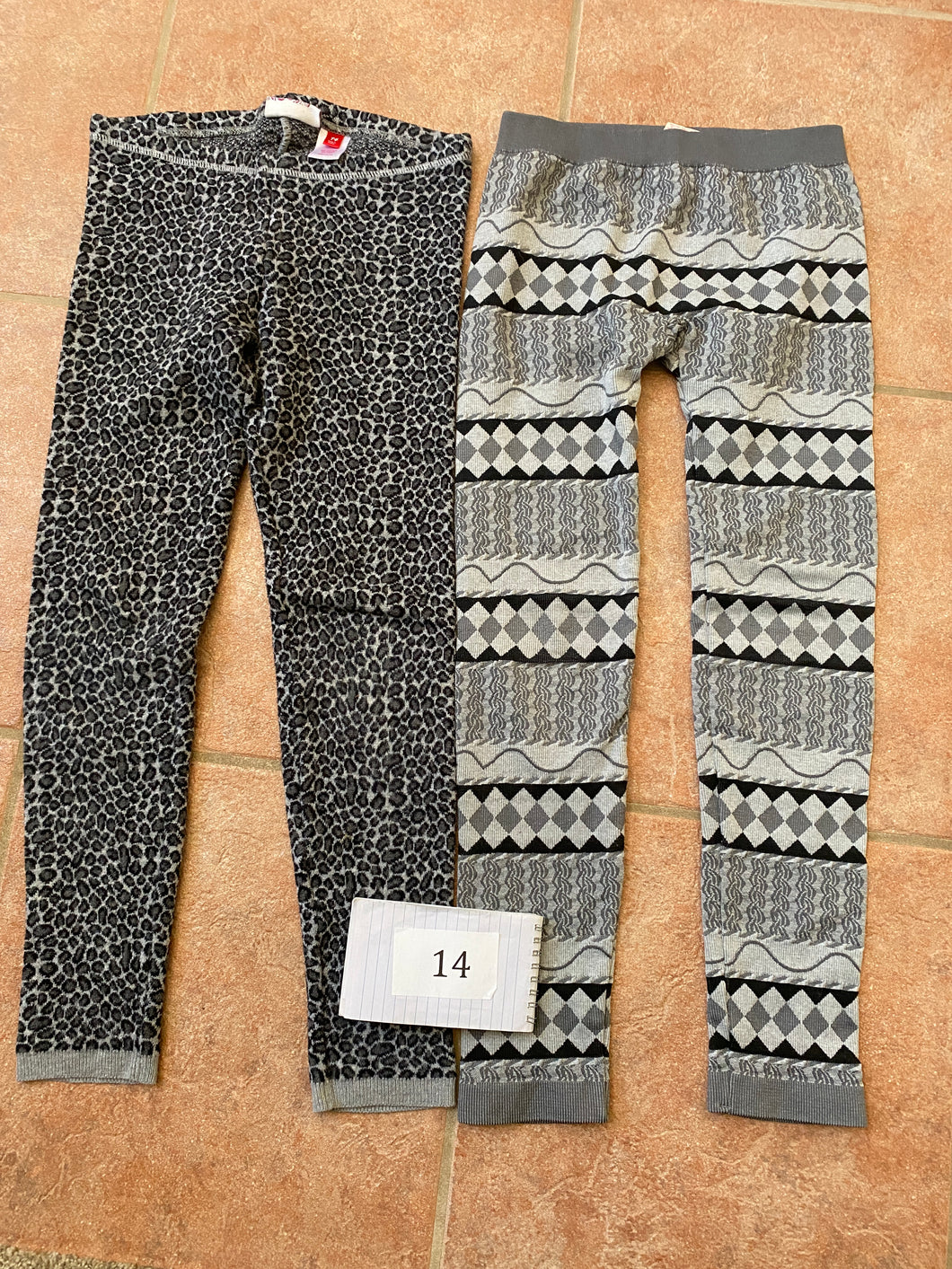 G 2 thick footless tight - size Kids 14