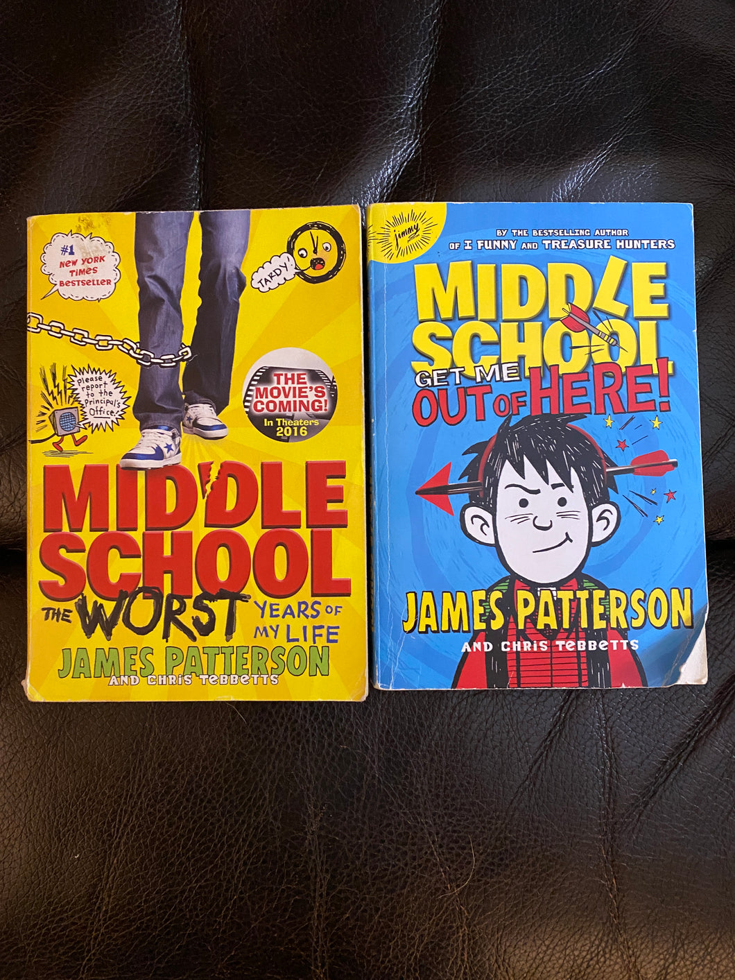 2 Middle School Books worst & out of here
