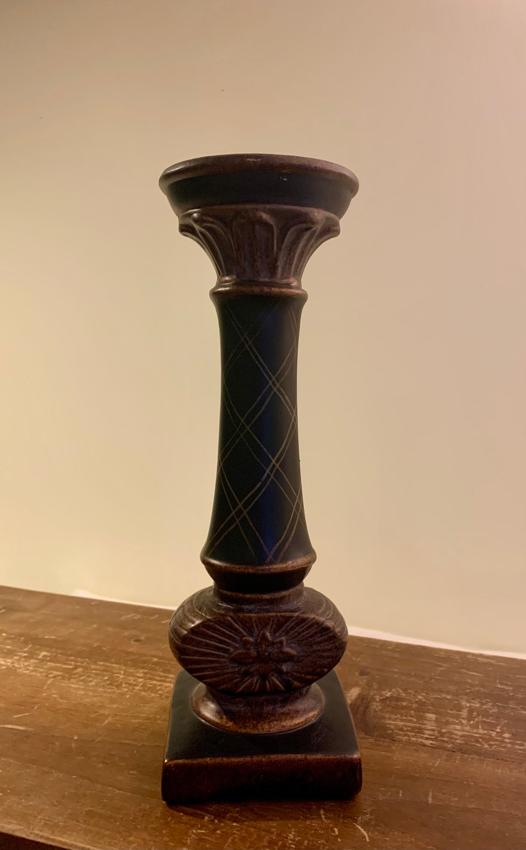 Candle holder 12.5 tall Metal