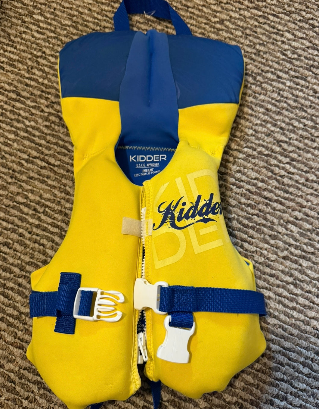 Infant life jacket Less than 30 lbs