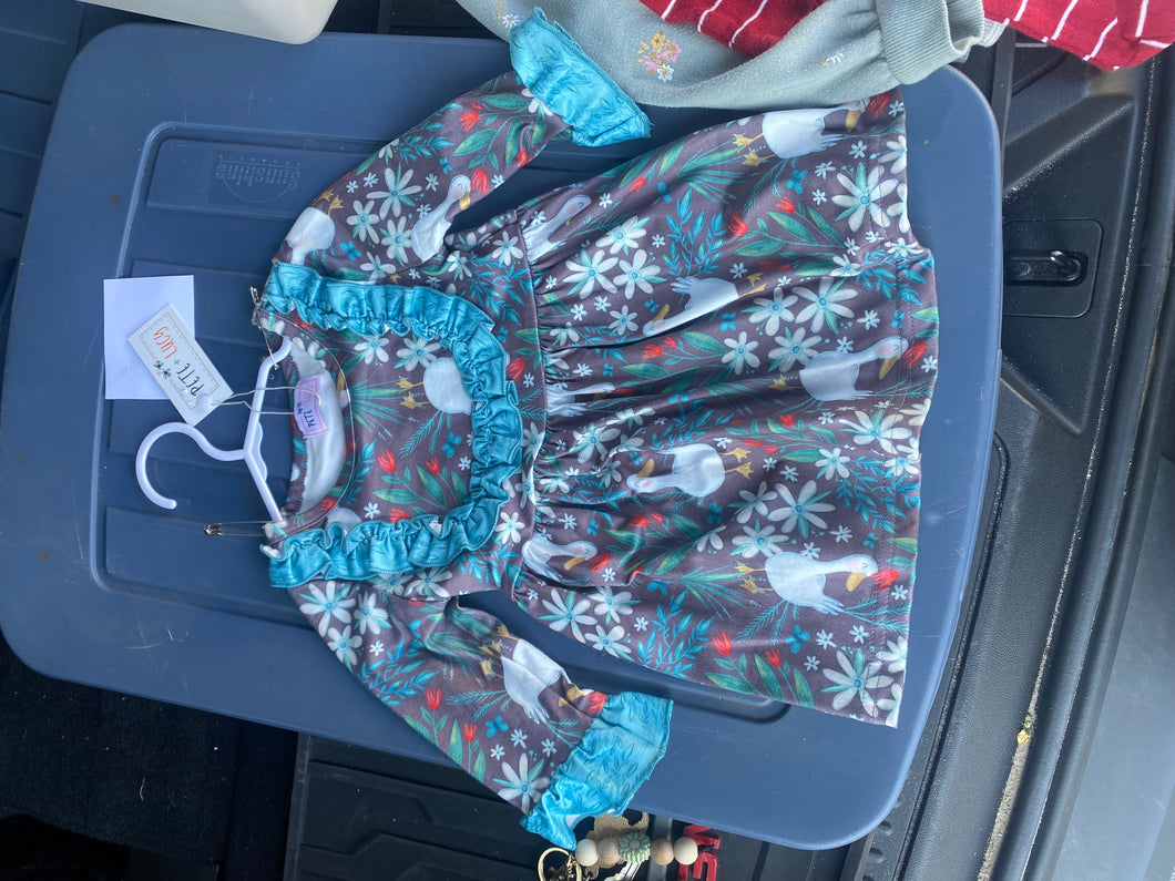 NWT pete and lucy dress Goose - size 3-6 Months