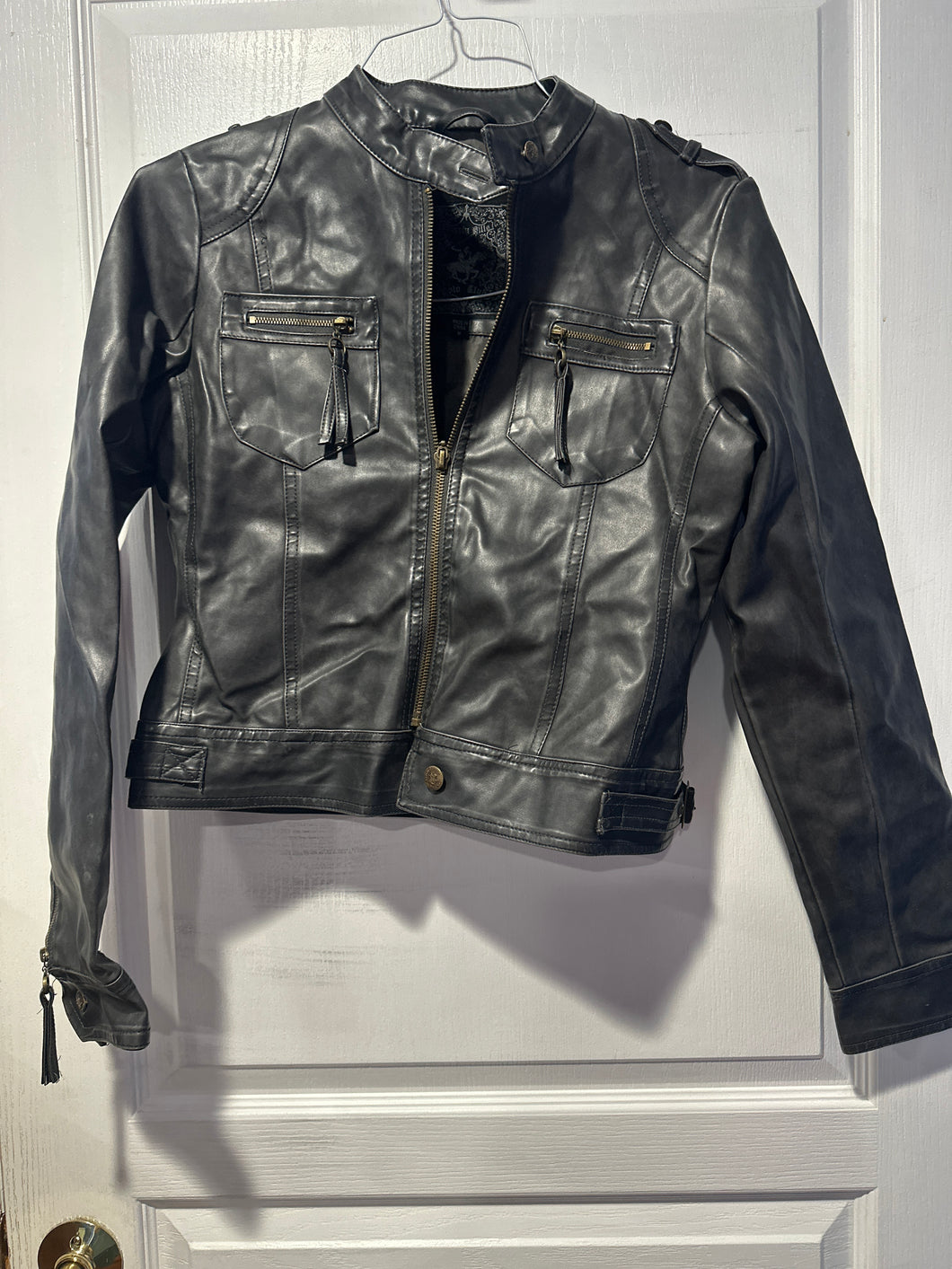 Beverly Hills polo club Leather like jacket - size Kids 8