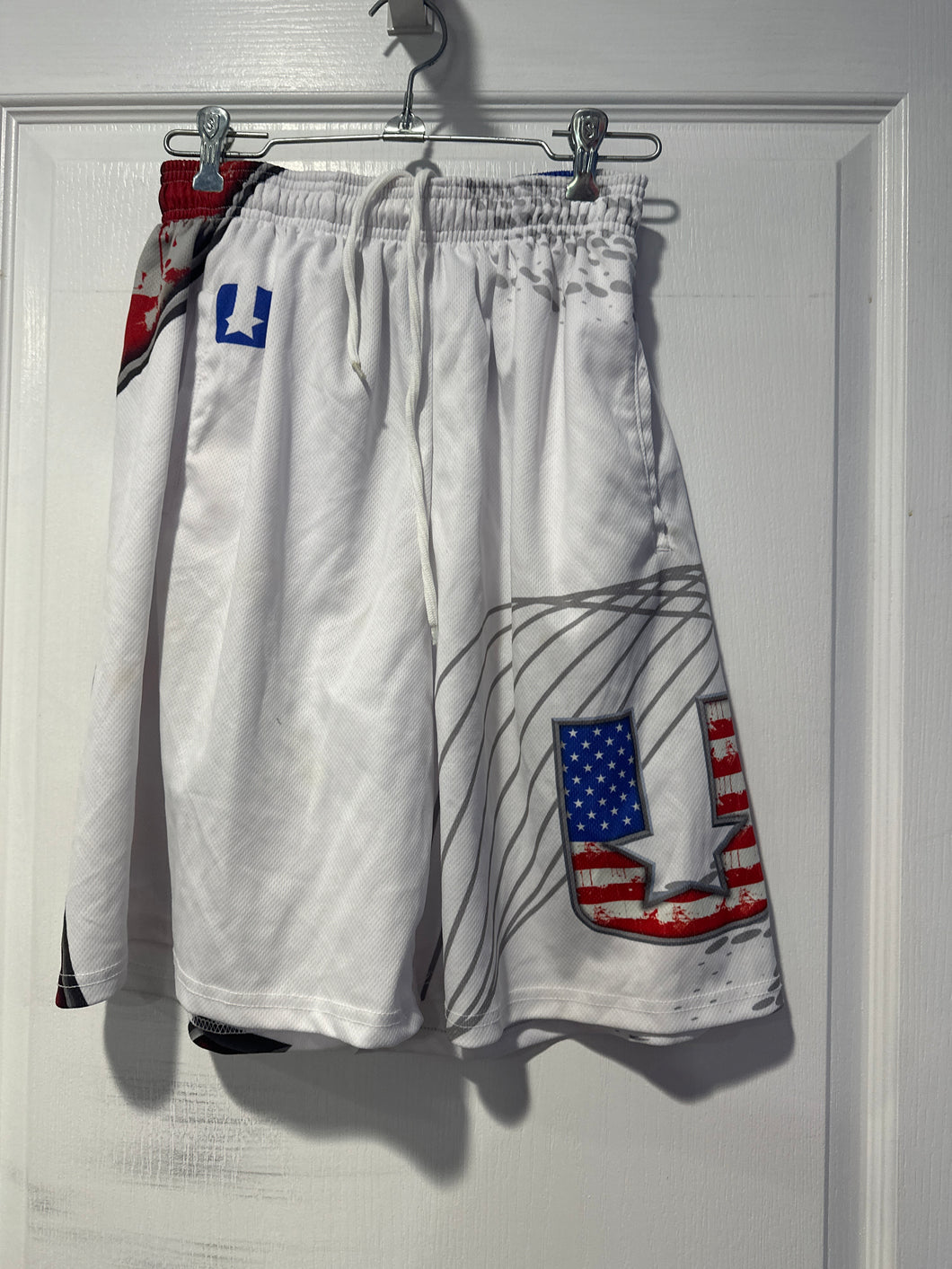 Universal lacrosse RWB shirts w/pockets - size Mens S