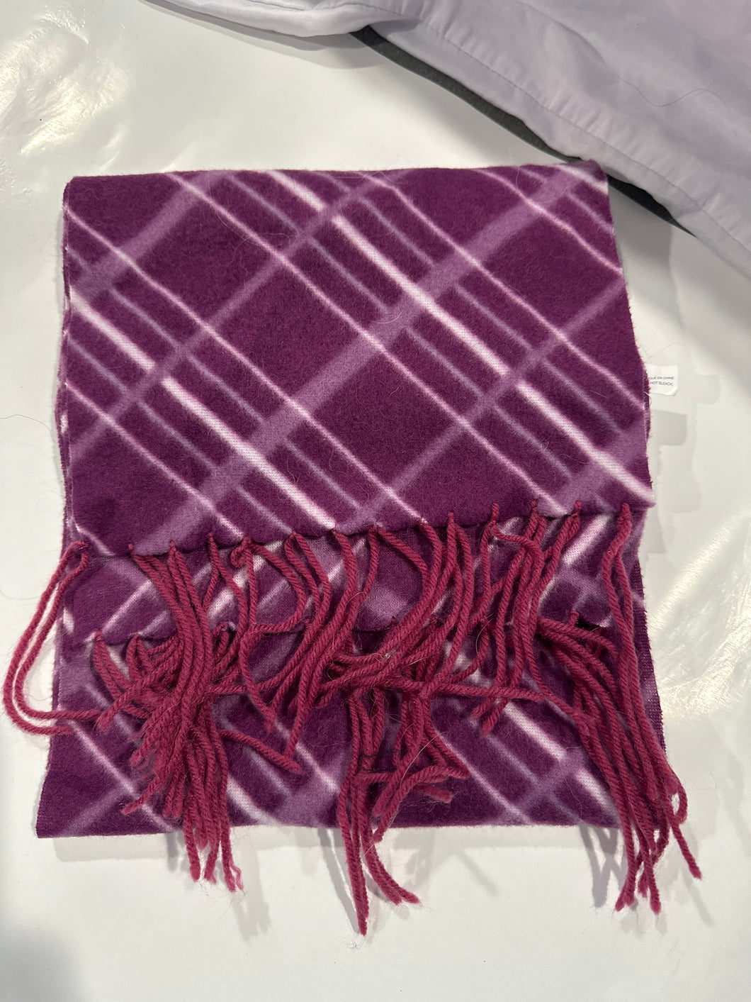 Fleece light purple Winter scarf