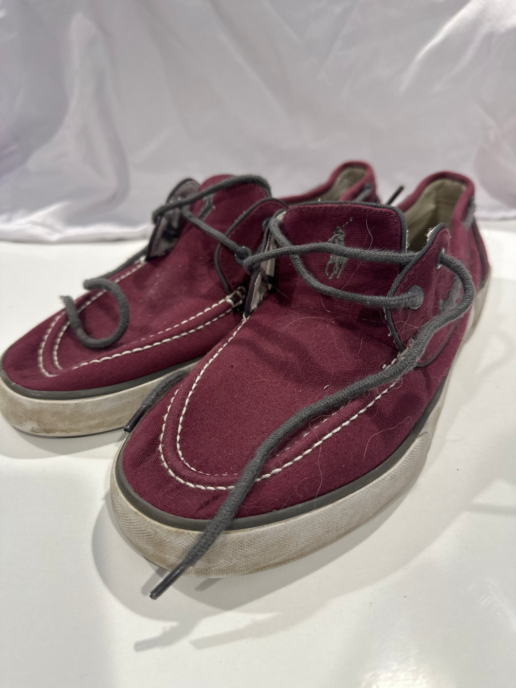 Ralph Lauren polo Maroon sz 12D boat shoe - size Shoes-Men 12