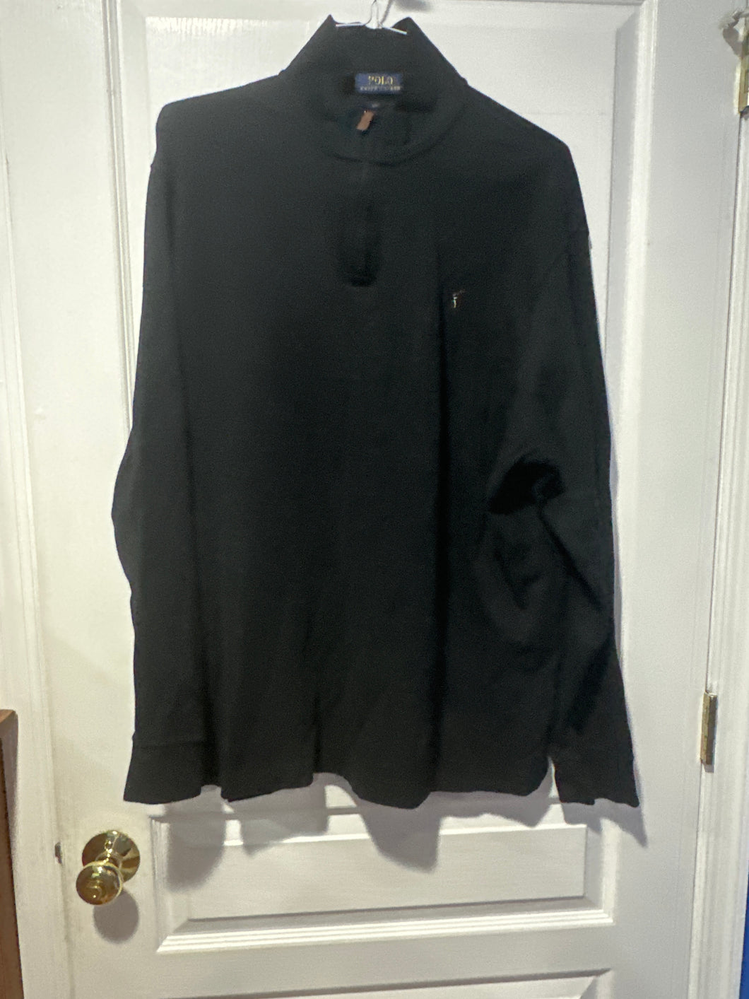 Polo Ralph Lauren XXL 3/4 Zip black pull over - size Mens XL