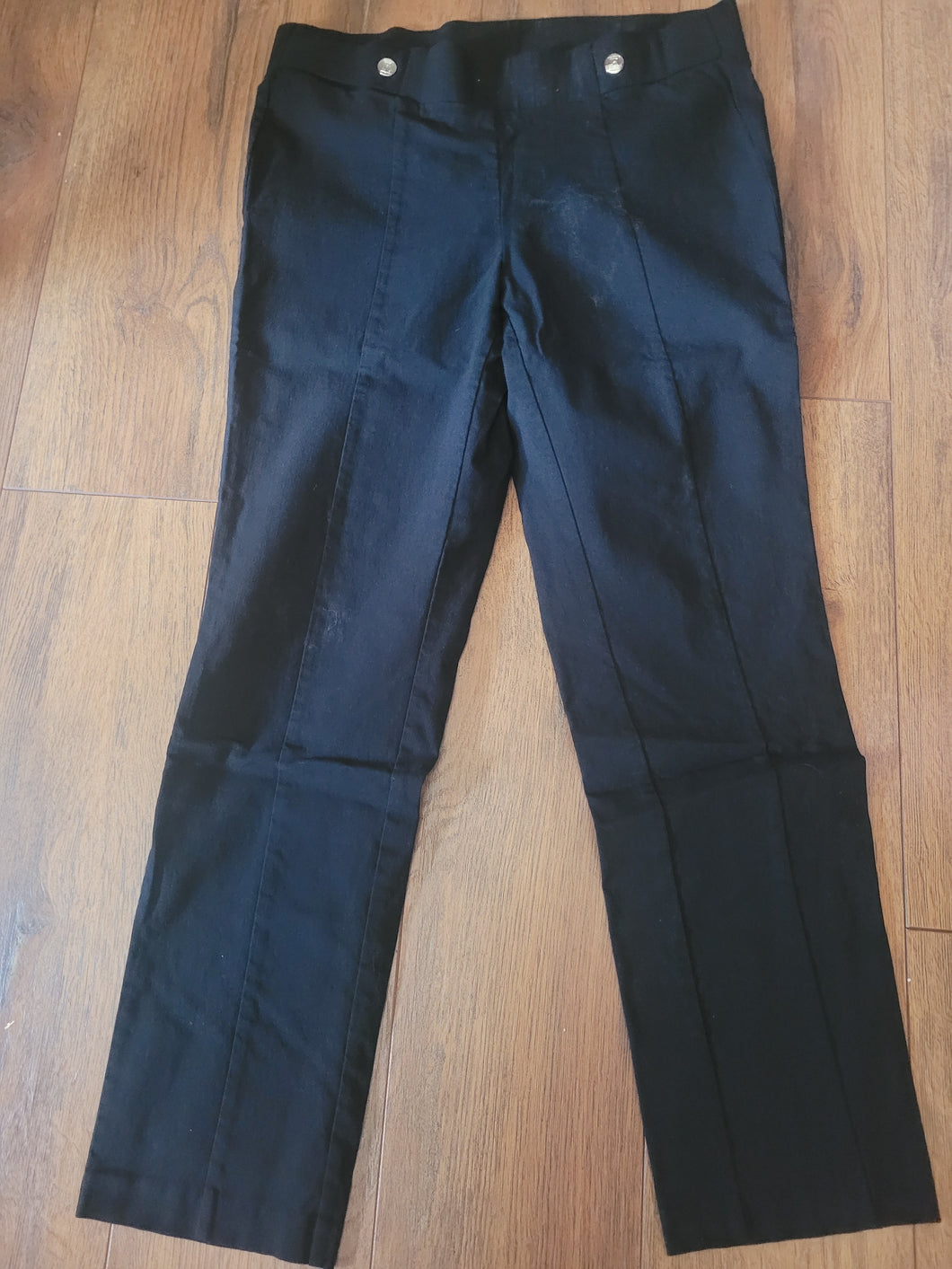 Rafaella Black Pants Elastic waist - size Women M (8-10)