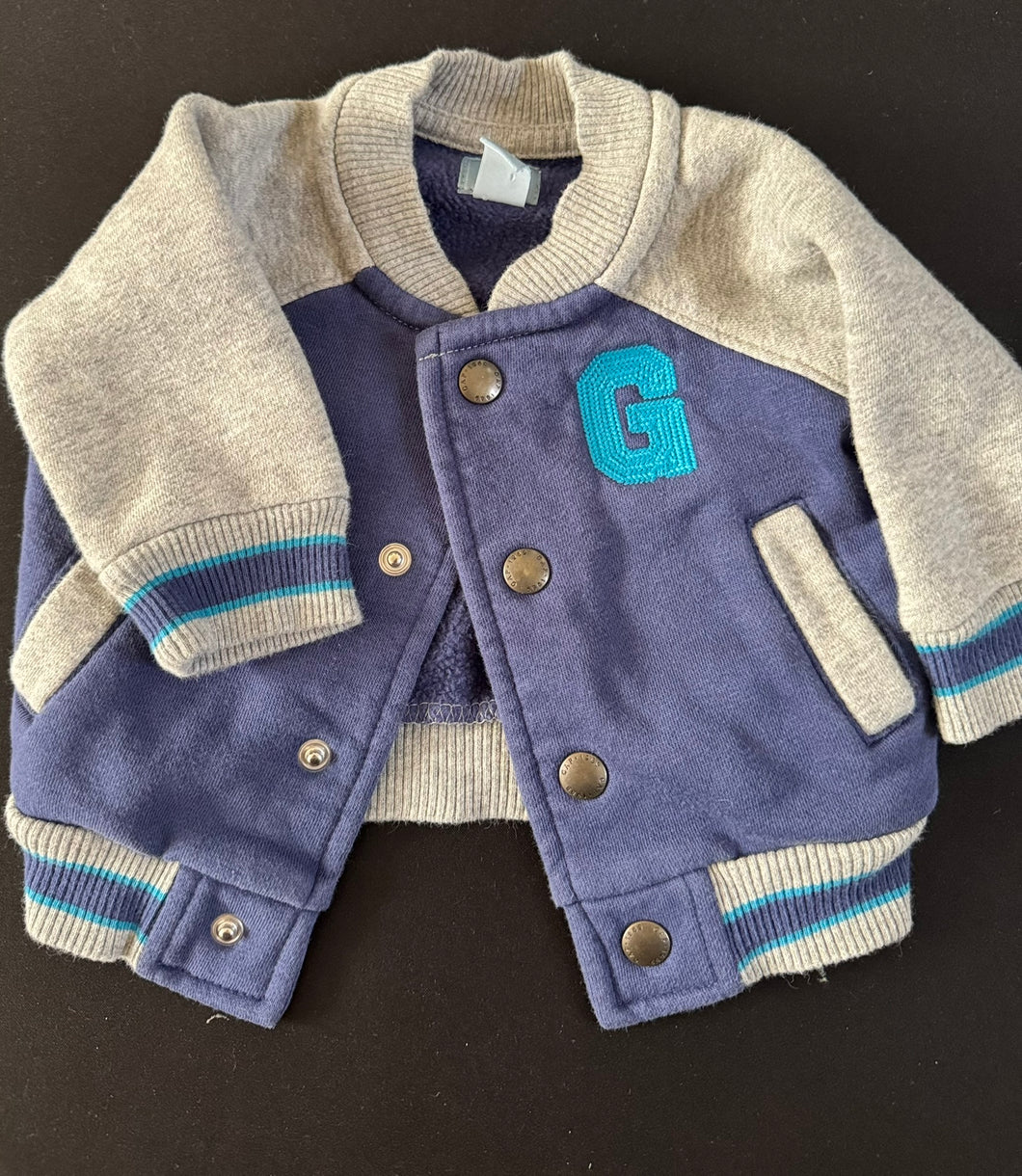baby Gap Varsity Jacket Thick Cotton Jacket - size 0-3 Months