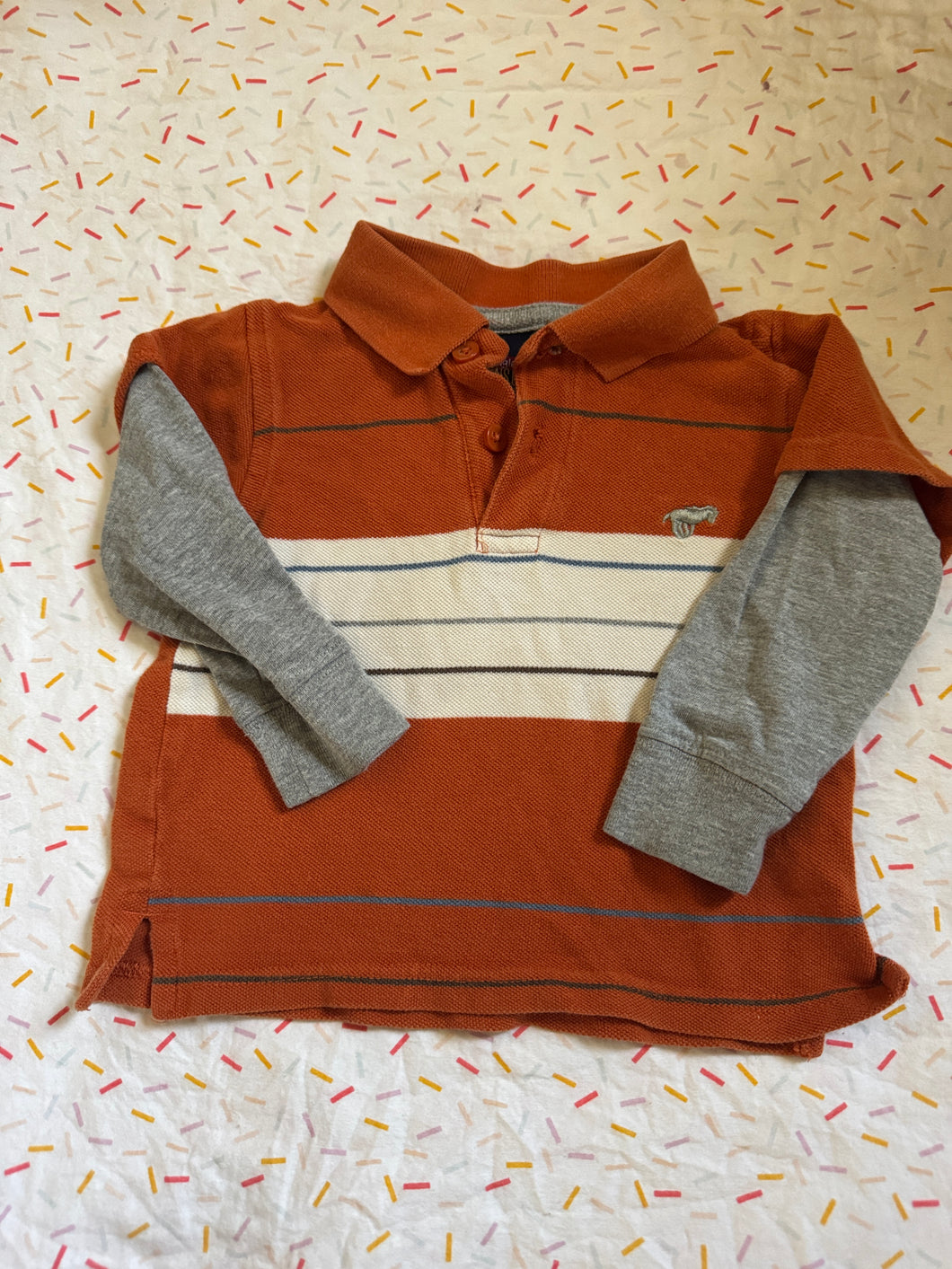 Wrangler Jeans Co Orange Top - size 12 Months