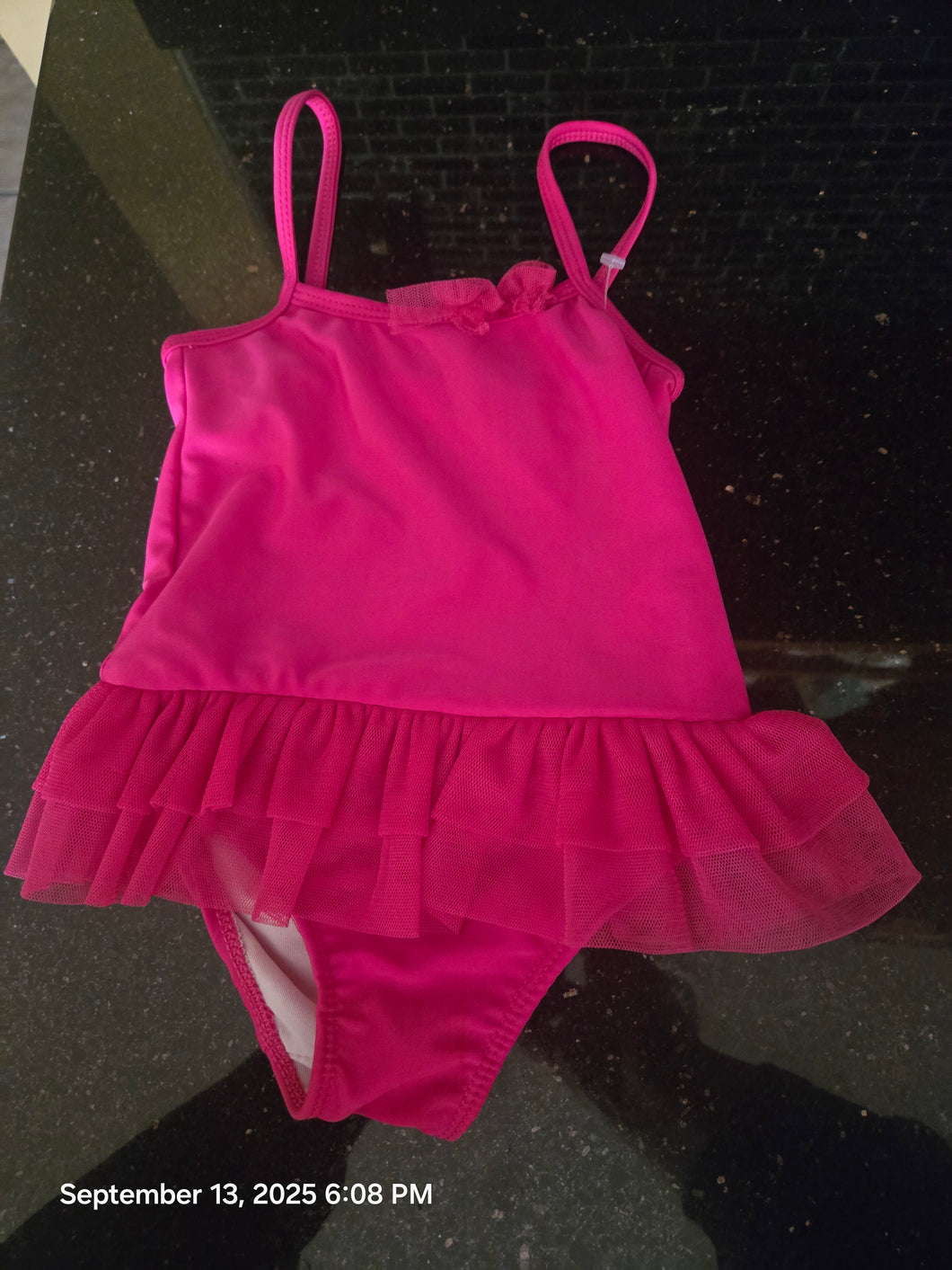 Kids Headquarters 18M Pink Tutu Bathing Suit - size 18 Months
